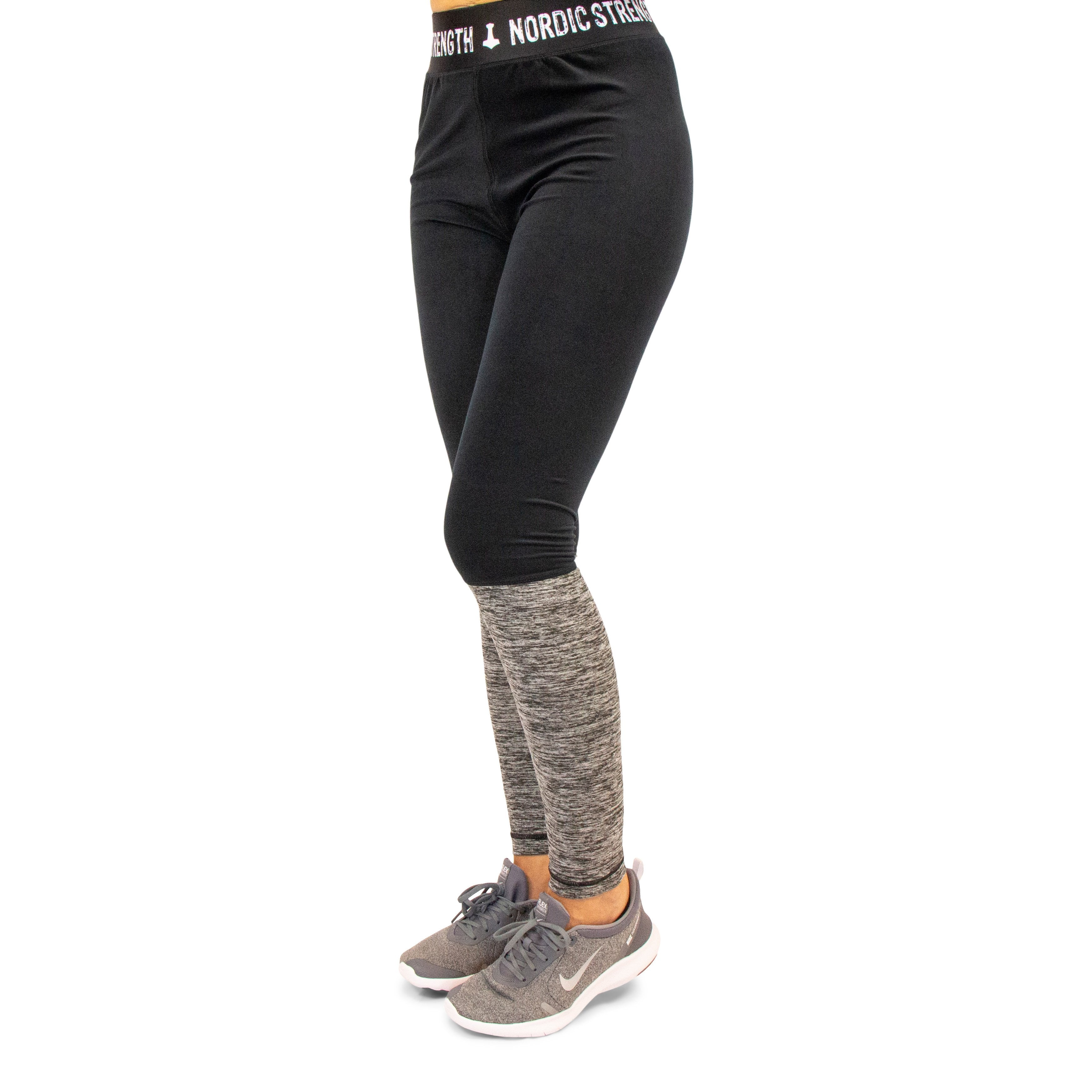 Leggings BASIC SOFT, schwarz-grau