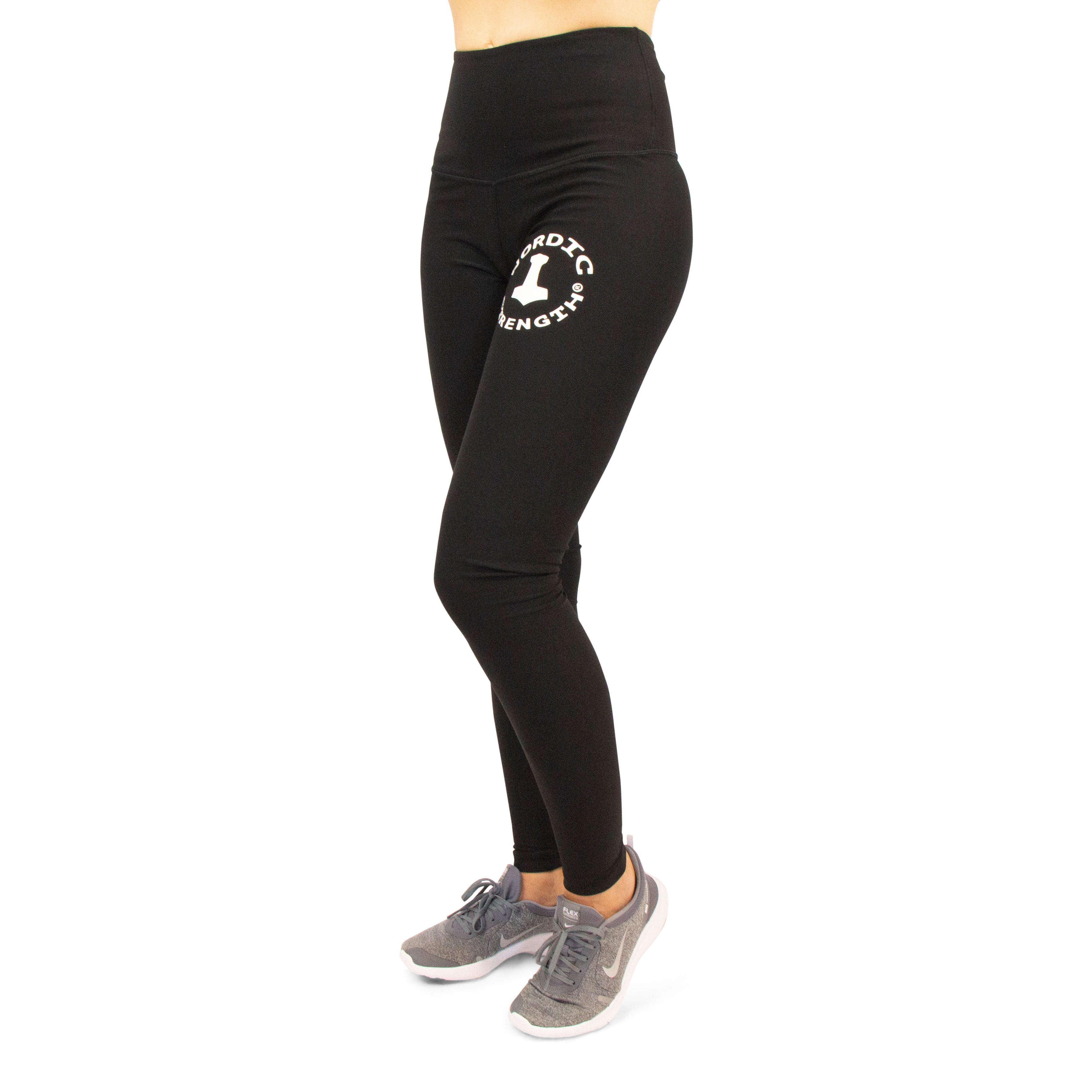 Leggings DELUXE, hohe Taille, schwarz