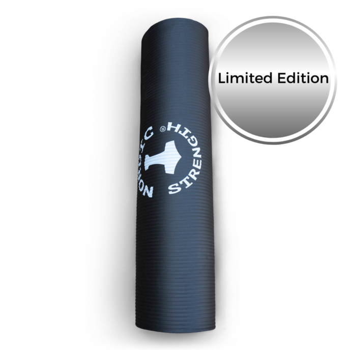 Gymnastikmatte "Limited Edition" XL, schwarz, inkl. Tragegurt