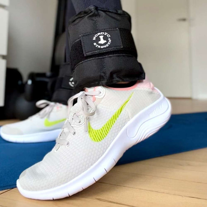 Gewichtsmanschette für Fuß- oder Handgelenk, 1 kg, schwarz (Paar)