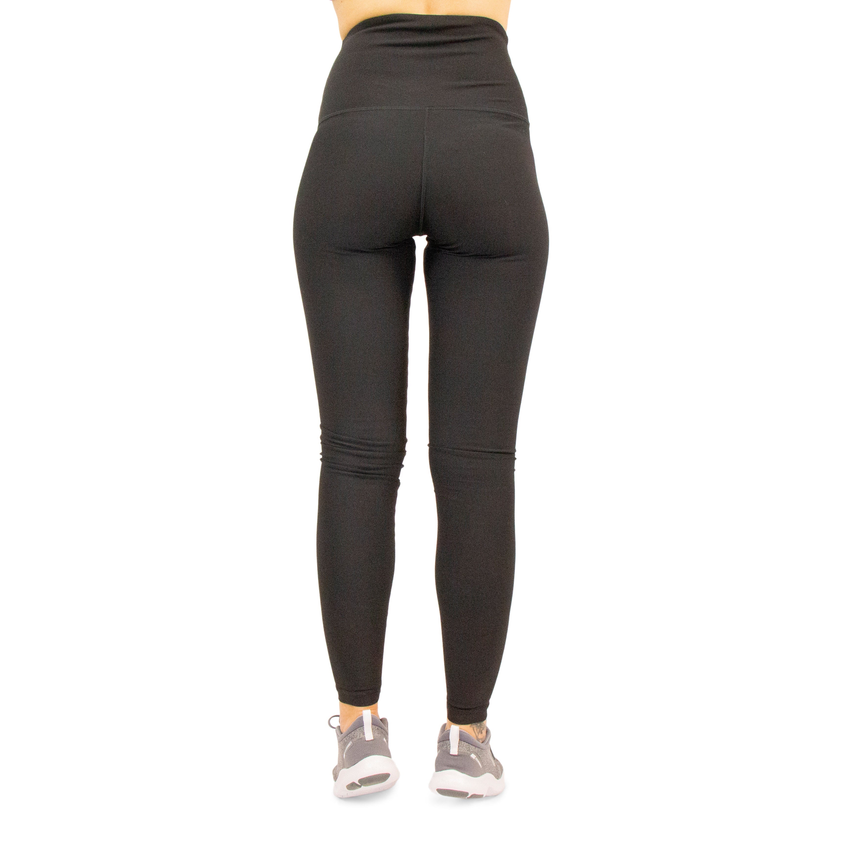 Leggings DELUXE, hohe Taille, schwarz