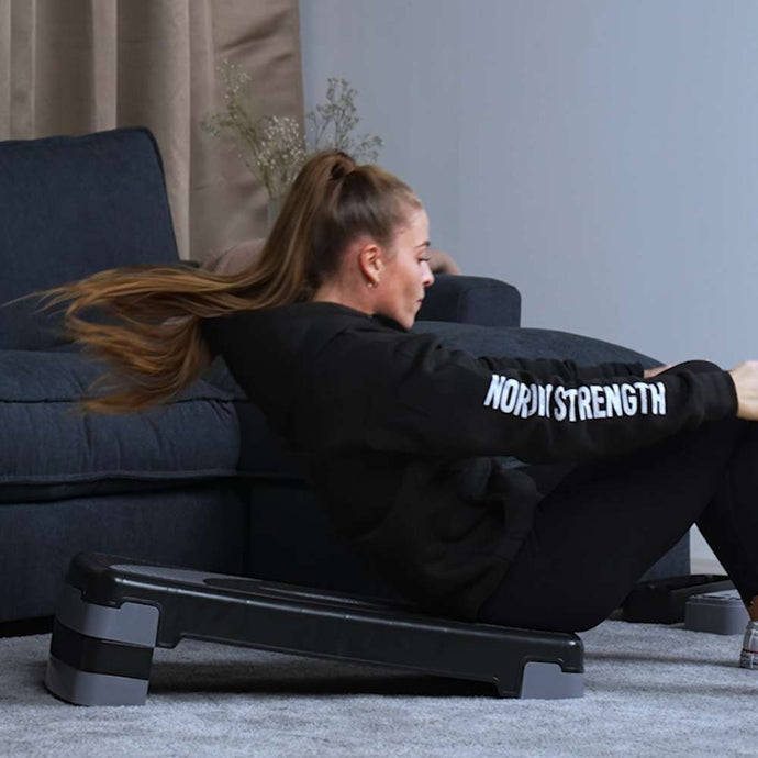 Höhenverstellbares Steppbrett, klein (68x28x10 cm)