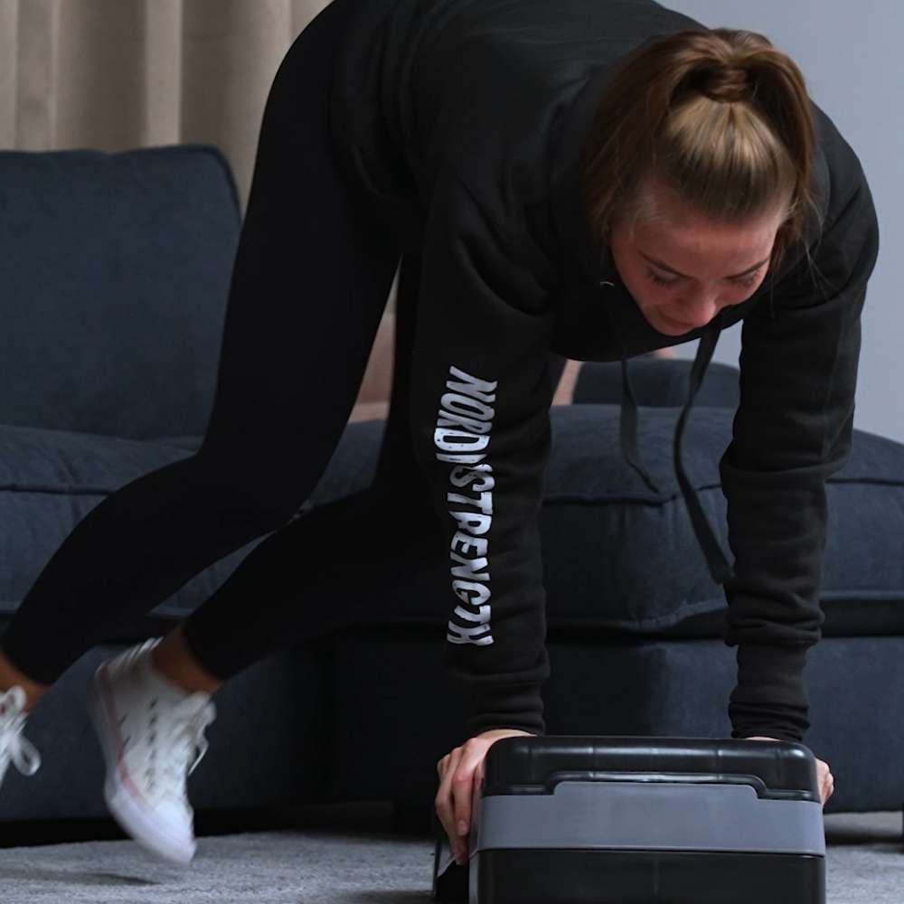 Höhenverstellbares Steppbrett, groß (90x32x15 cm)