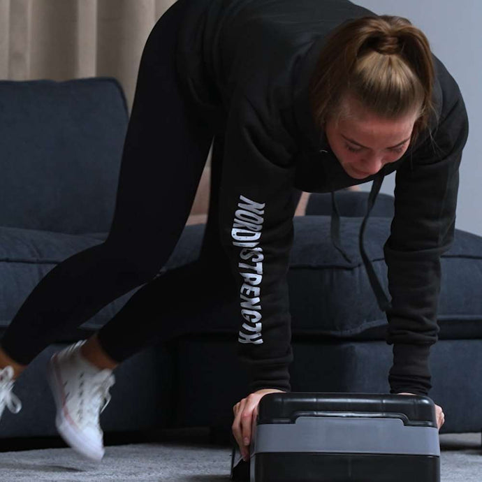 Höhenverstellbares Steppbrett, klein (68x28x10 cm)