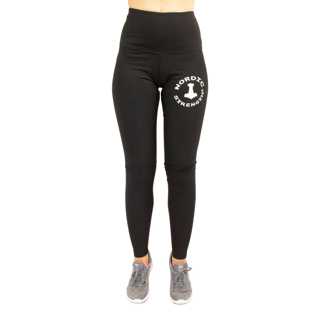 Leggings DELUXE, hohe Taille, schwarz