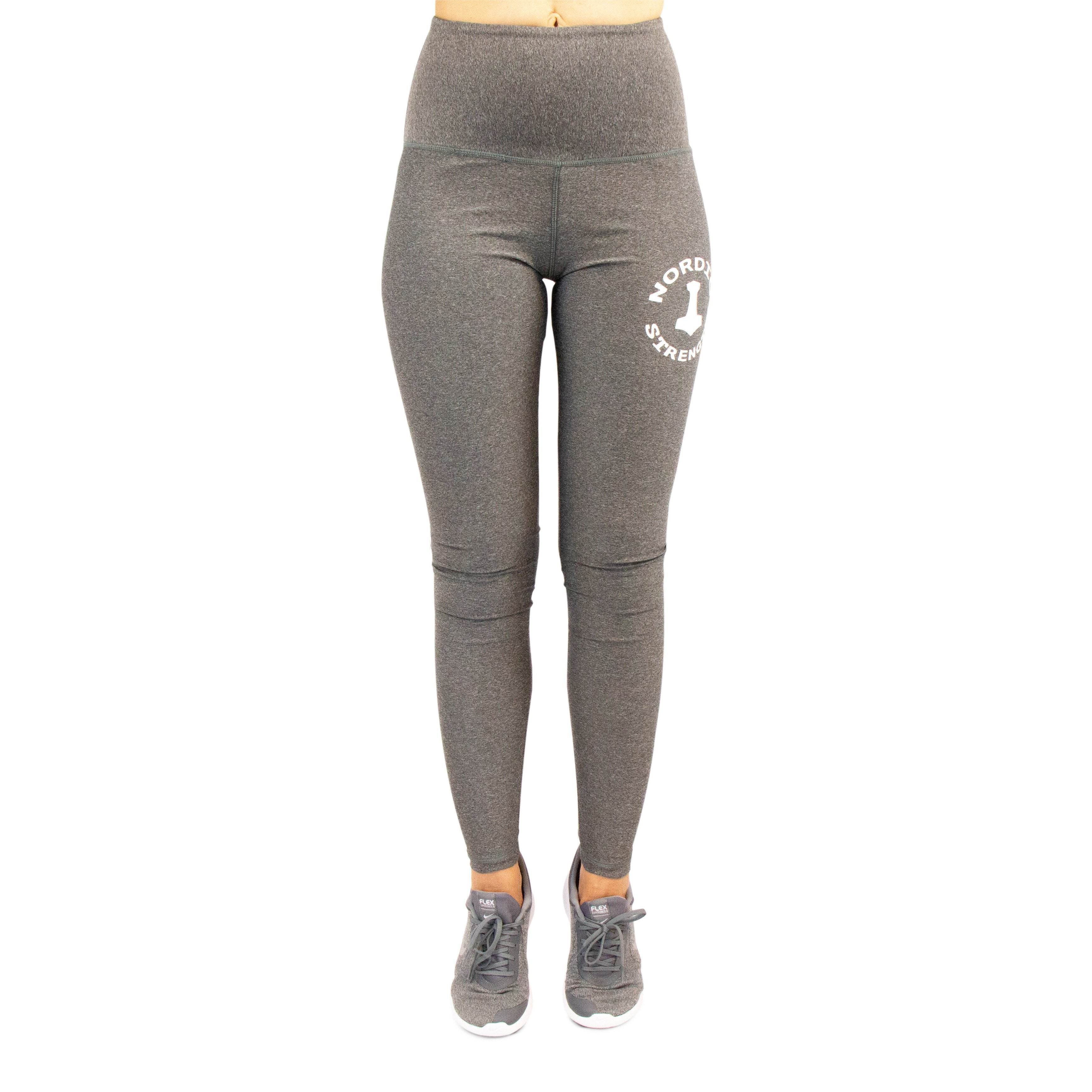 Leggings DELUXE, hohe Taille, grau