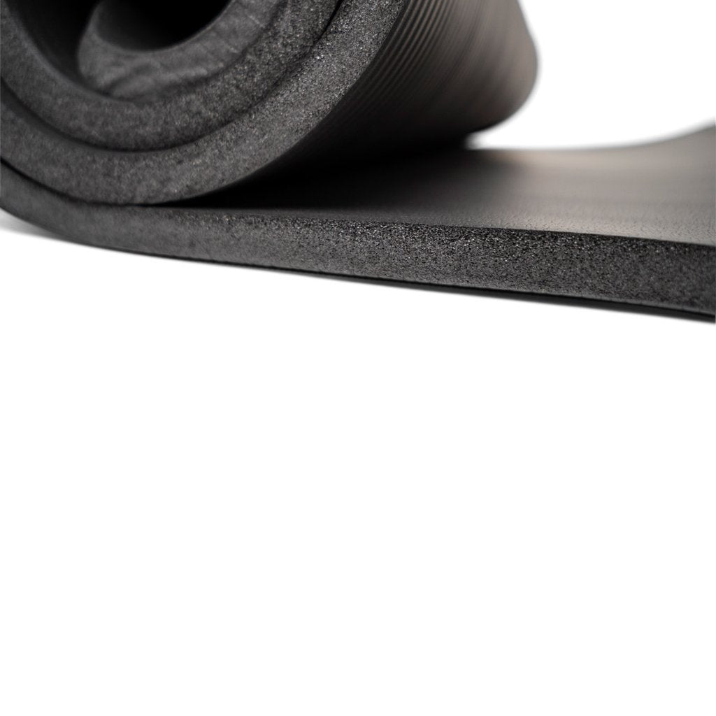 Gymnastikmatte, schwarz - rutschfest und schadstofffrei