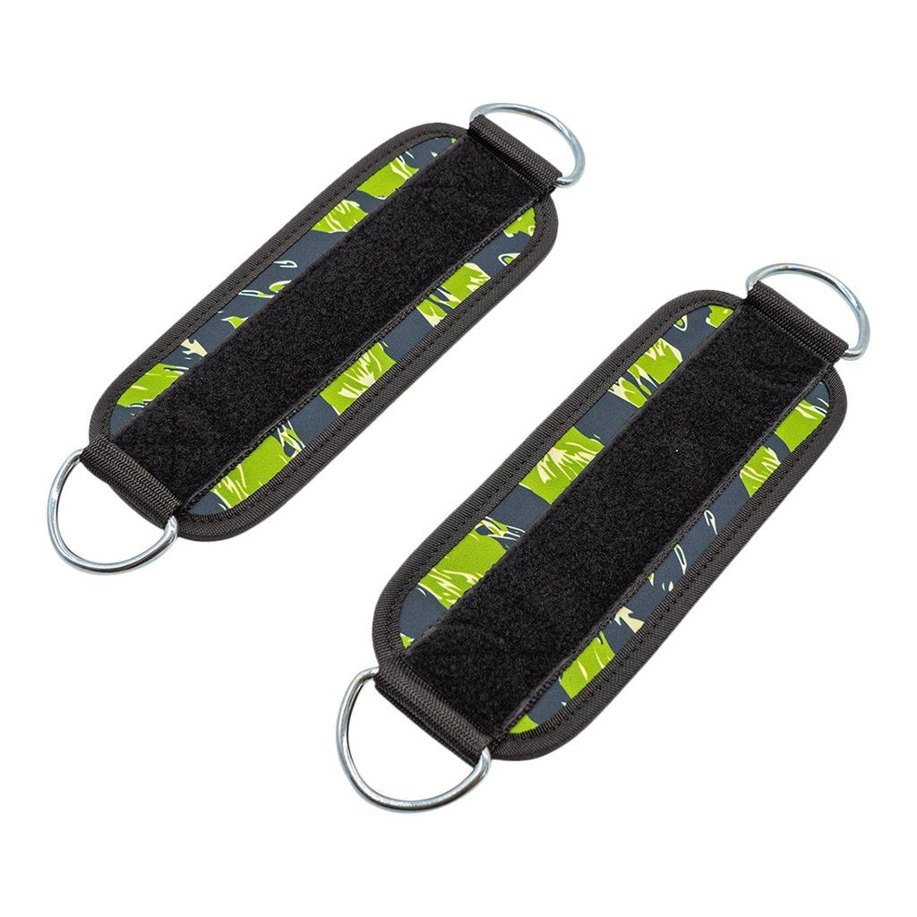 Fußschlaufen "Military Style", grün (2 Stück)