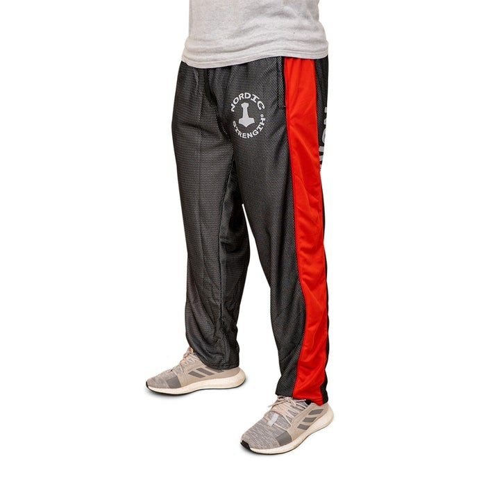 Trainingshose Performance, grau-rot