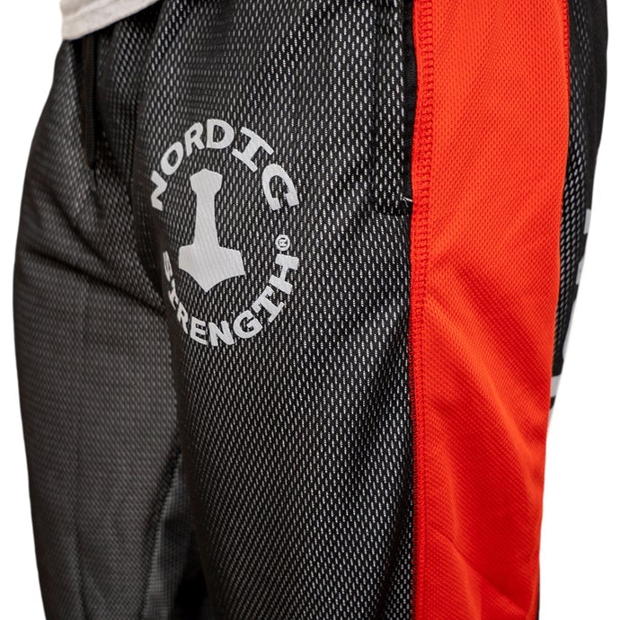 Trainingshose Performance, grau-rot