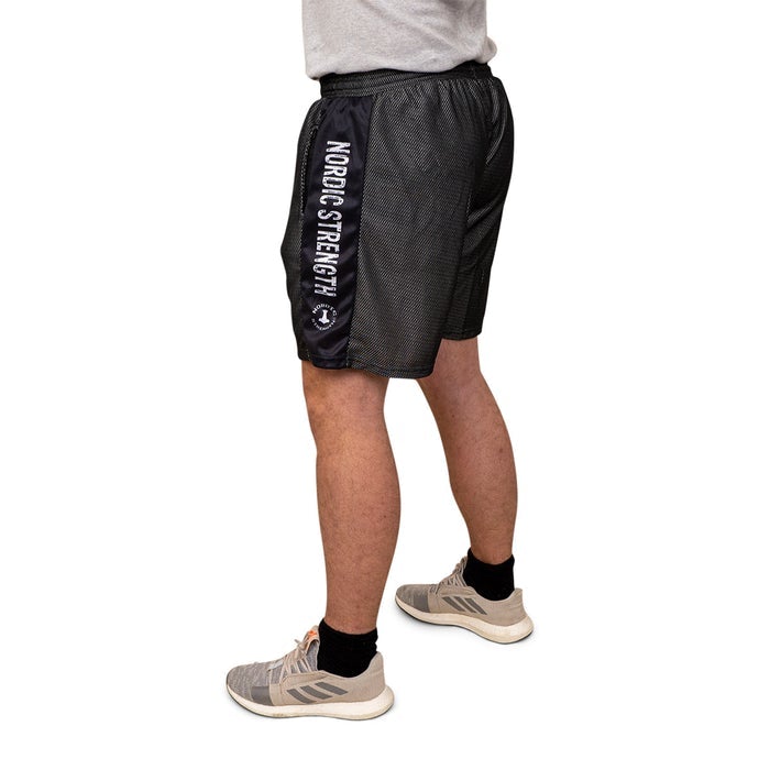 Trainingsshorts Performance, Mesh-Material, grau-schwarz