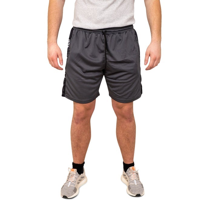 Trainingsshorts Performance, doppellagig, Nordic Strength, grau-schwarz