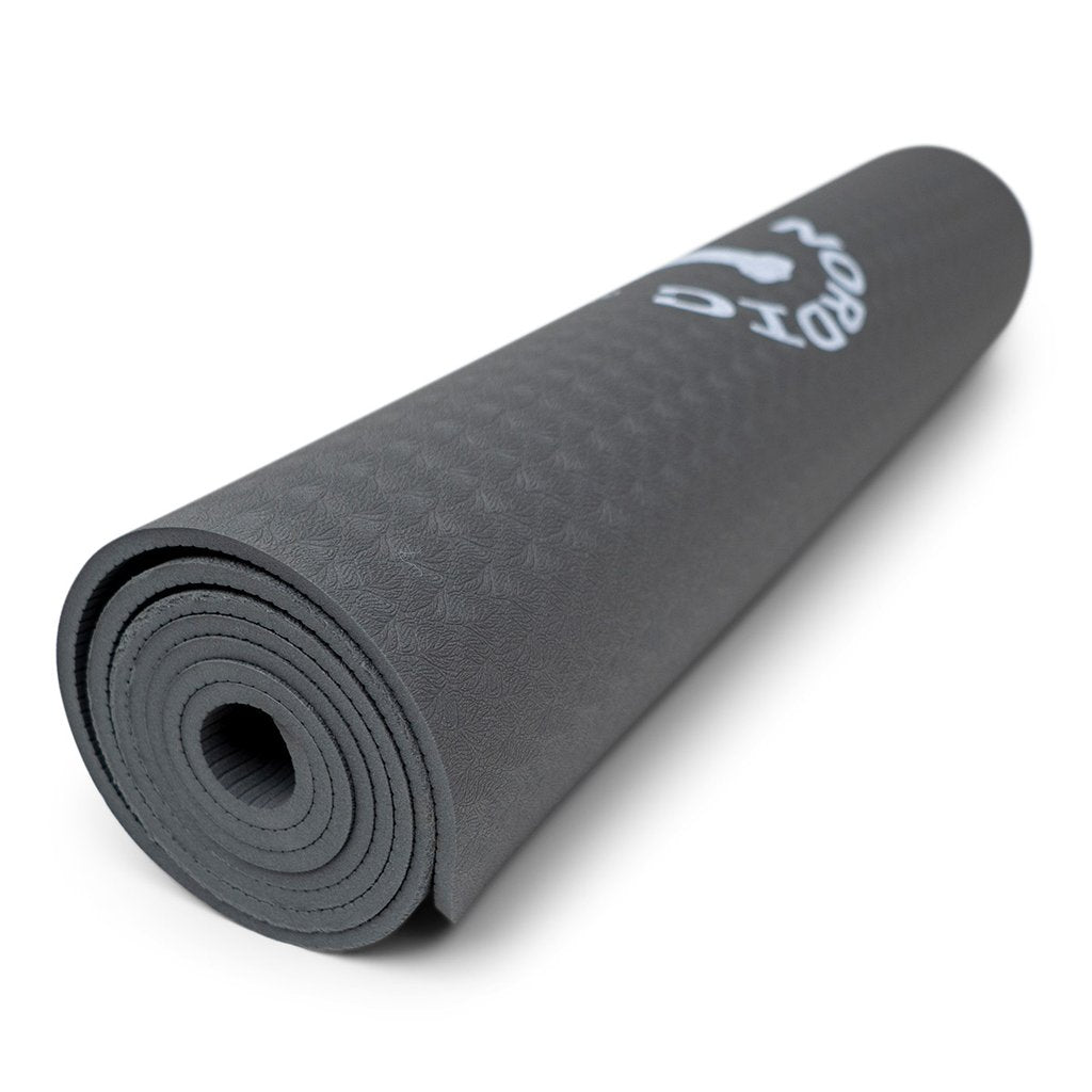 TPE Yogamatte, grau, 6mm - schadstofffrei und zu 100% recycelbar