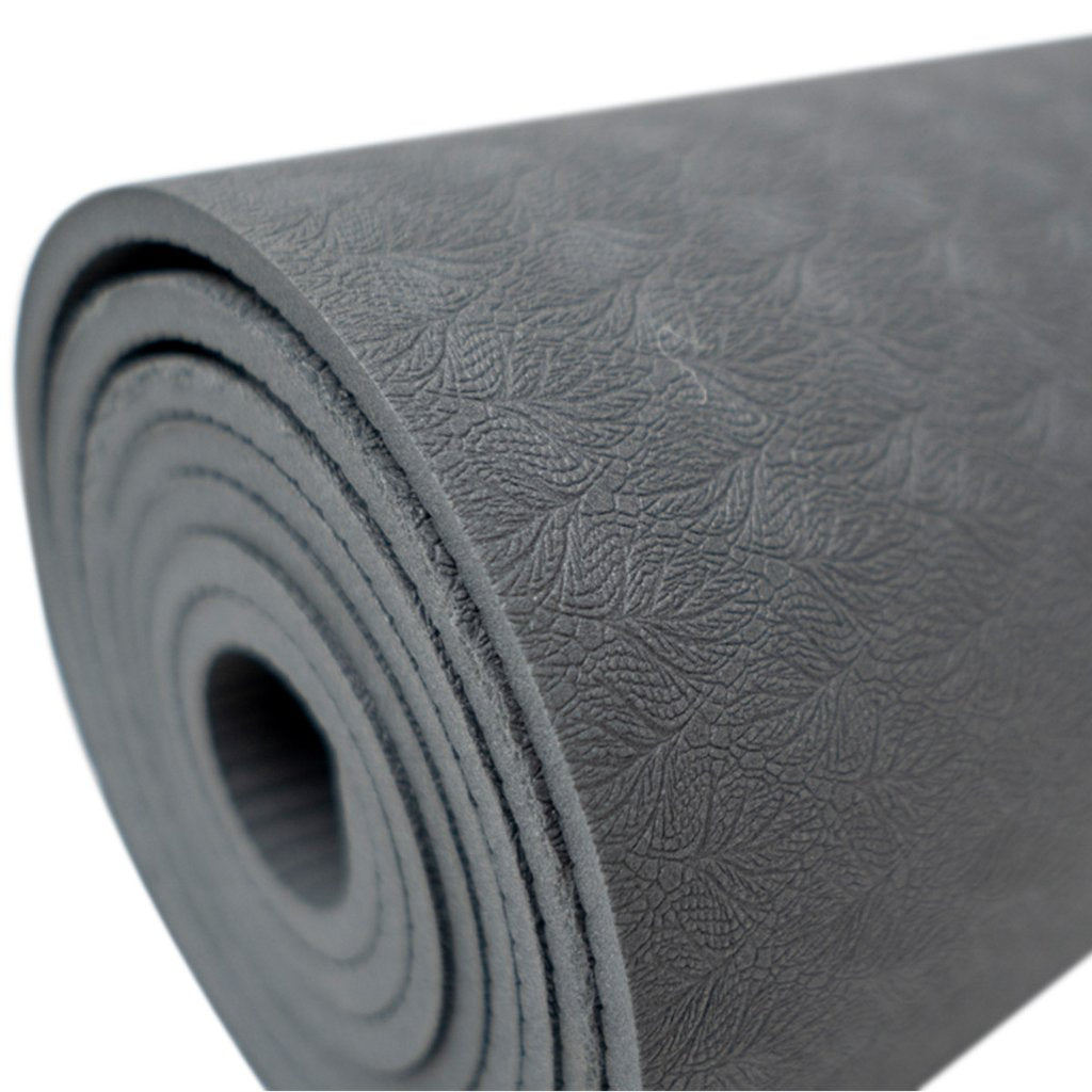 TPE Yogamatte, grau, 6mm - schadstofffrei und zu 100% recycelbar