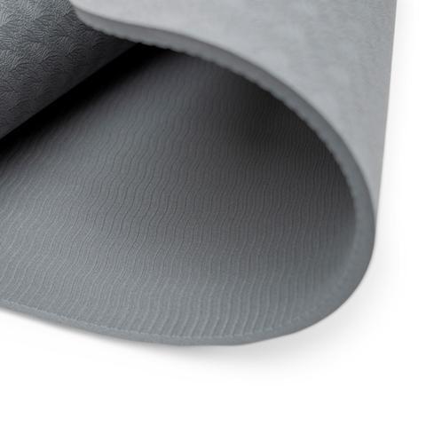 TPE Yogamatte, grau, 6mm - schadstofffrei und zu 100% recycelbar