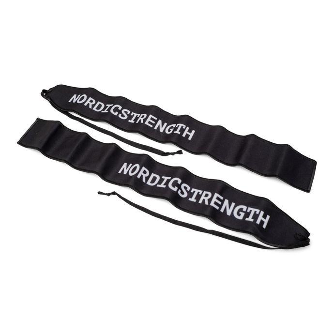 Handgelenkbandage aus Nylon, schlicht schwarz (Paar)