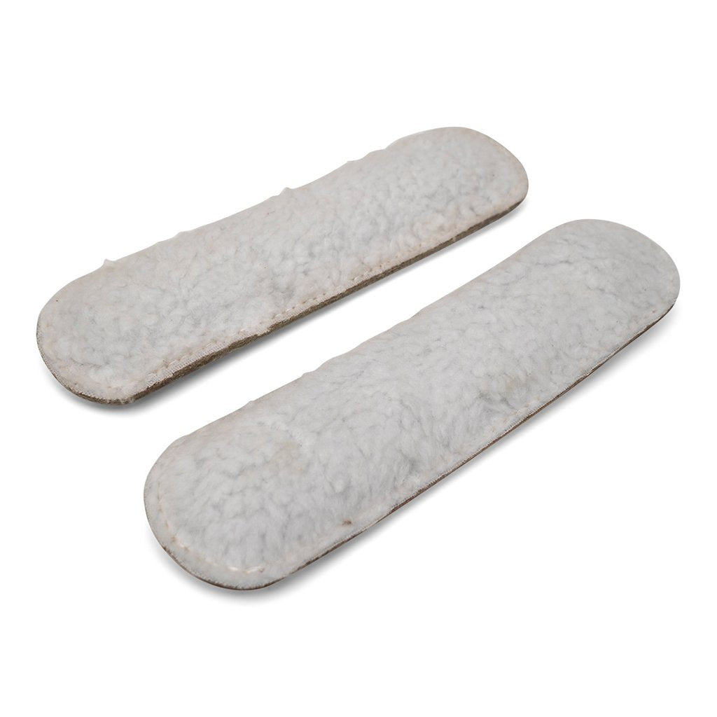 Fußschlaufen mit Innenfutter, aus Leder (2 Stück)