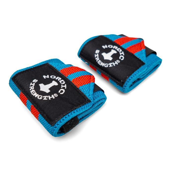 Handgelenkbandage, rot-blau (Paar)