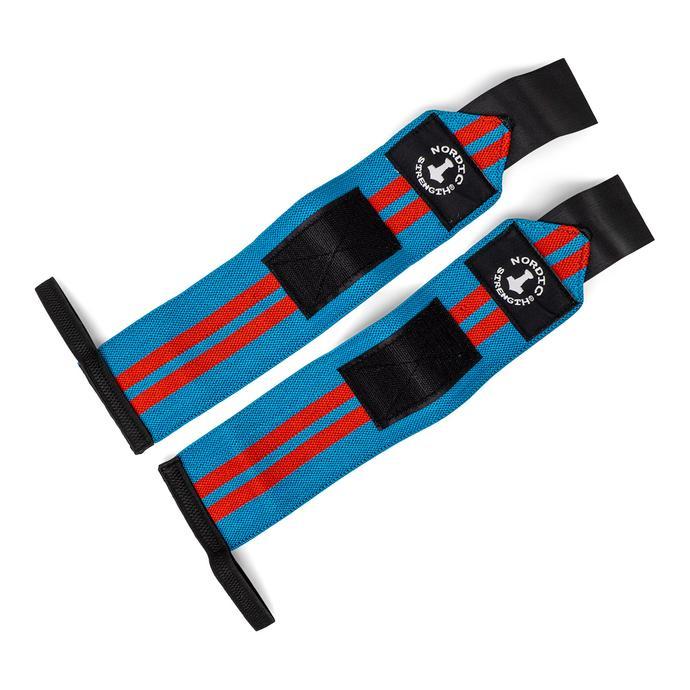 Handgelenkbandage, rot-blau (Paar)