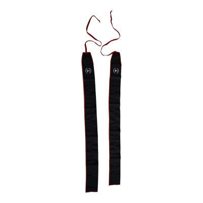 Handgelenkbandage aus Nylon, schwarz-rot (Paar)