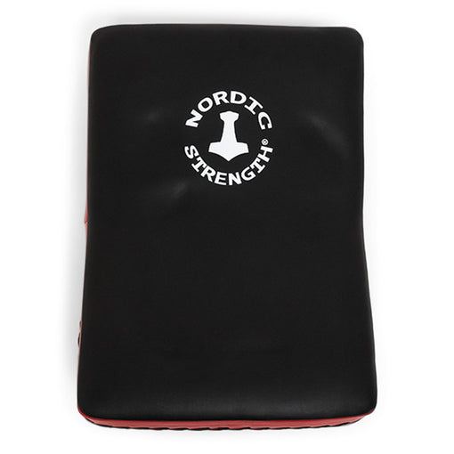 Schlagpolster (Kick Pad) PRO, leicht gekrümmt, schwarz/rot