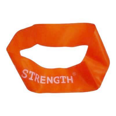 Kurzes Fitnessband, orange: "extra light"