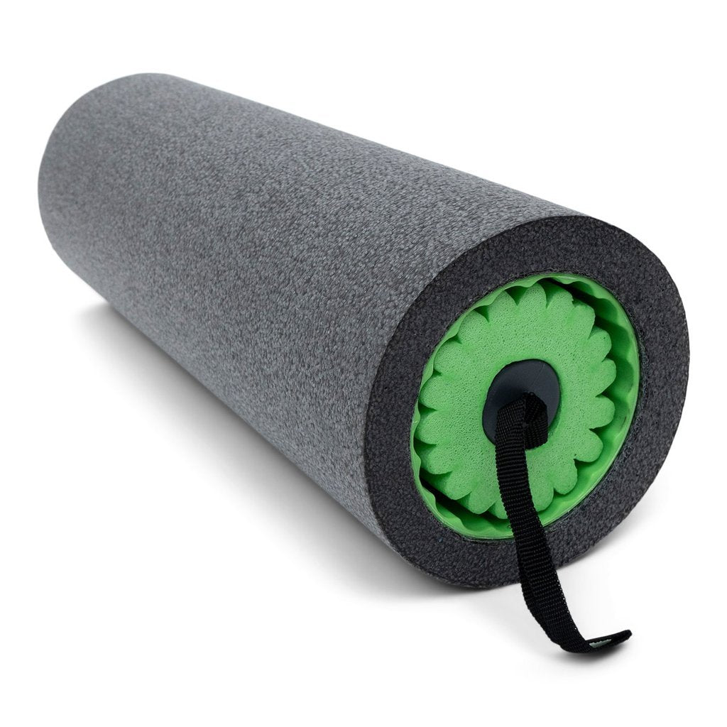 Faszienrolle 3-in-1, 46 cm, grün/grau