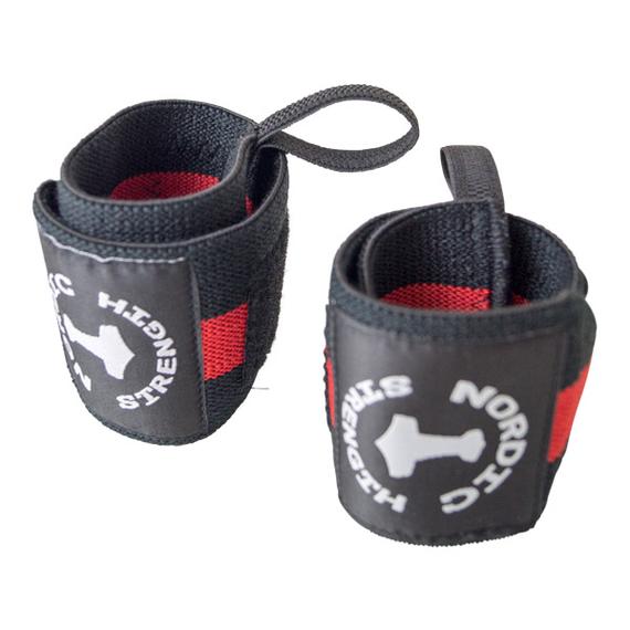 Handgelenkbandage PRO, schwarz-rot (Paar)
