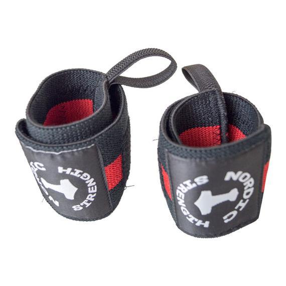 Handgelenkbandage PRO, schwarz-rot (Paar)