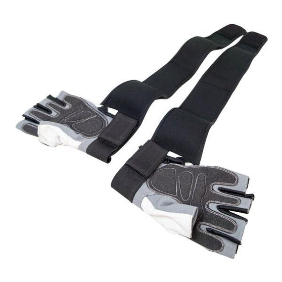 Trainingshandschuhe mit Handgelenkstütze, schwarz/weiß