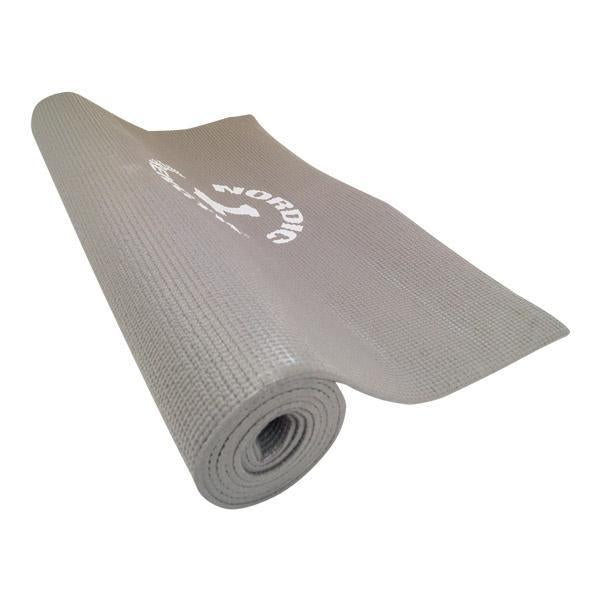 Yogamatte, grau, 3mm - phthalatfrei, rutschfest, isolierend