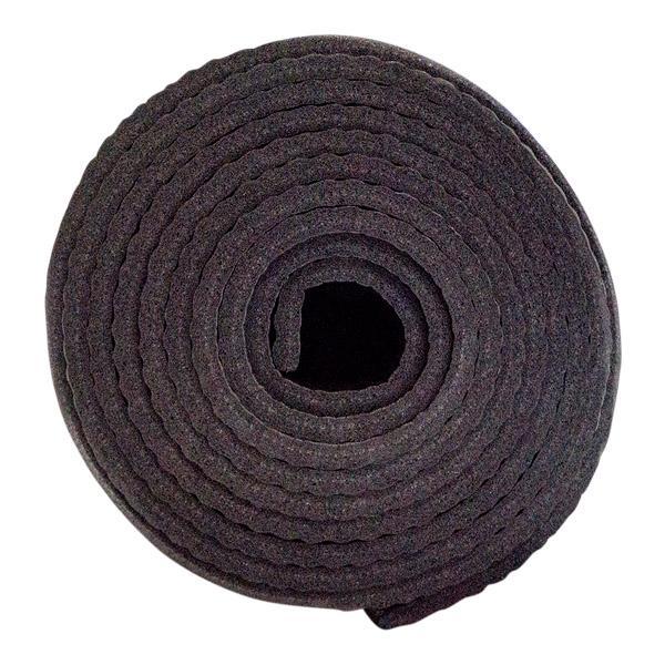 Yogamatte, schwarz, 6mm - phthalatfrei, rutschfest, isolierend