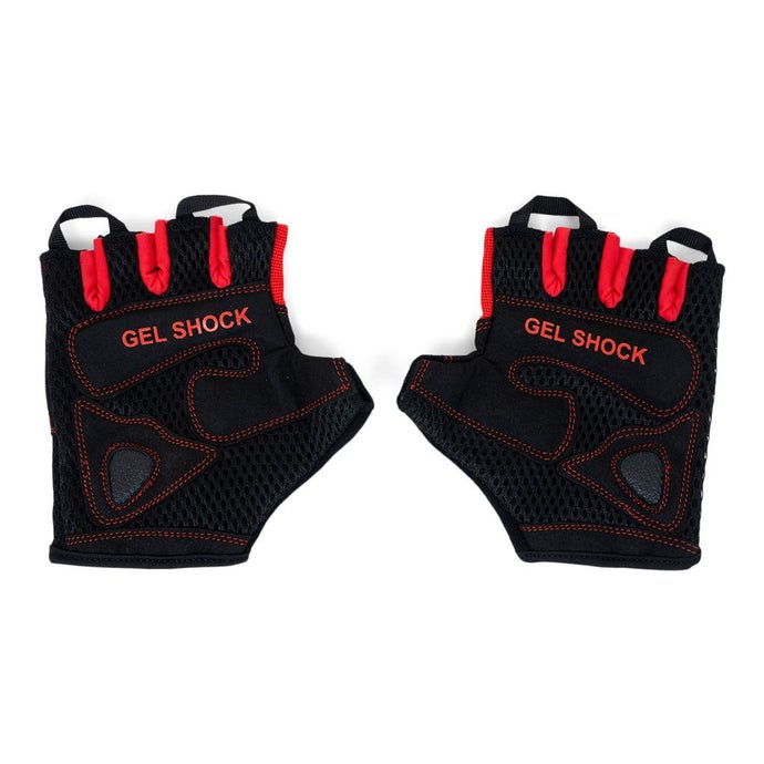 Fitnesshandschuhe "Gel Shock", rot/schwarz