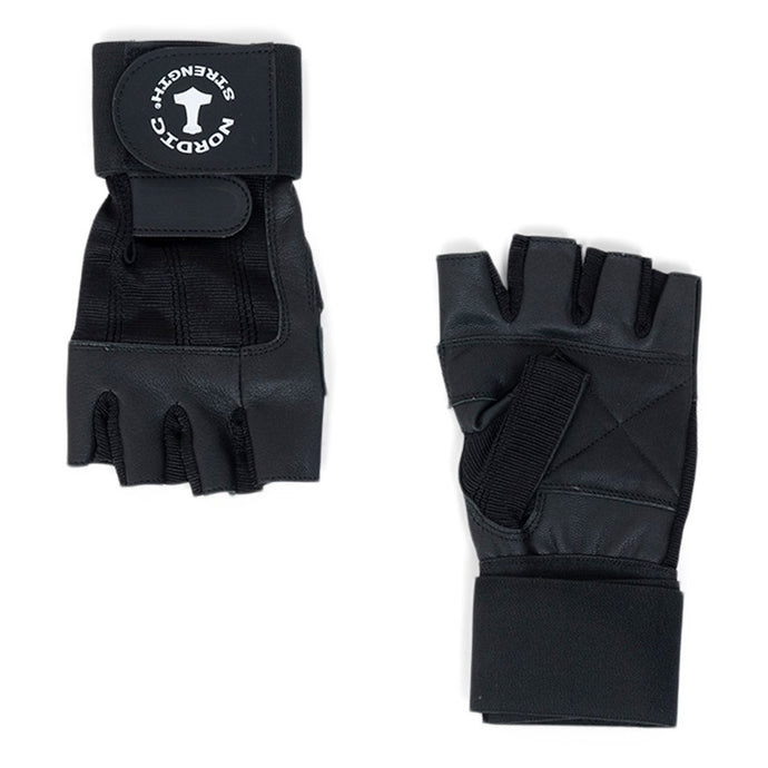 Trainingshandschuhe mit Gelenkbandage, schwarz