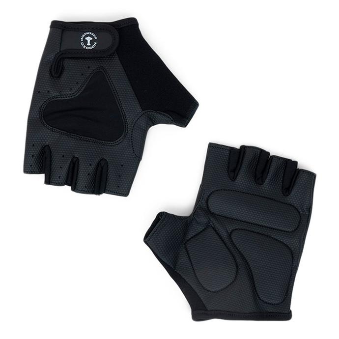 Fitnesshandschuhe mit Griffpolster, schwarz