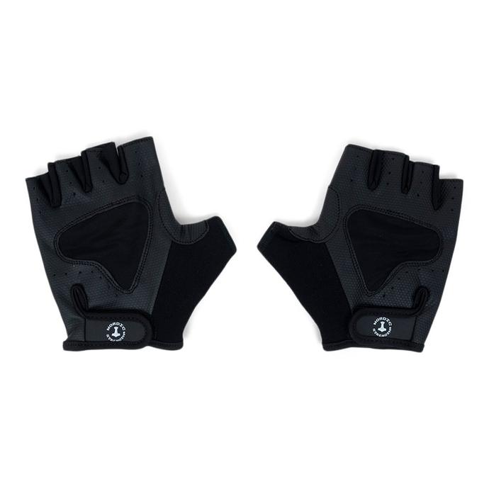 Fitnesshandschuhe mit Griffpolster, schwarz