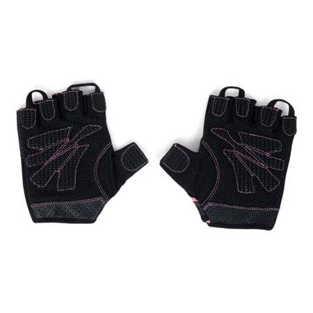 Fitnesshandschuhe mit gummierter Handfläche, schwarz/rosa