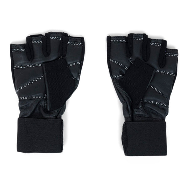 Trainingshandschuhe "Pro-Gel" aus Leder, schwarz