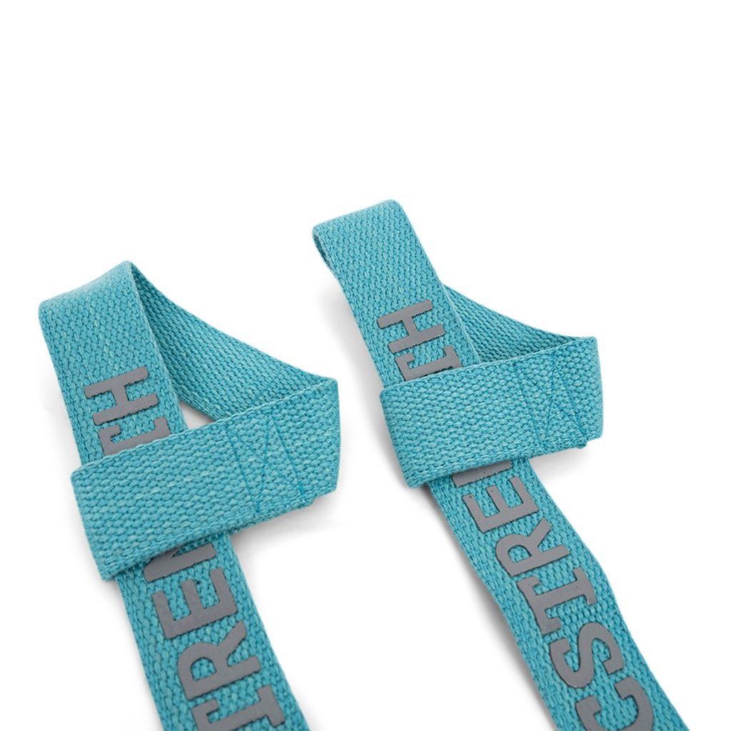 Zughilfen aus Stoff, mit Schriftzug "Nordic Strength", hellblau