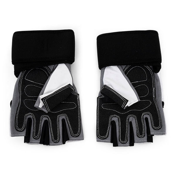 Trainingshandschuhe mit Handgelenkstütze, schwarz/weiß