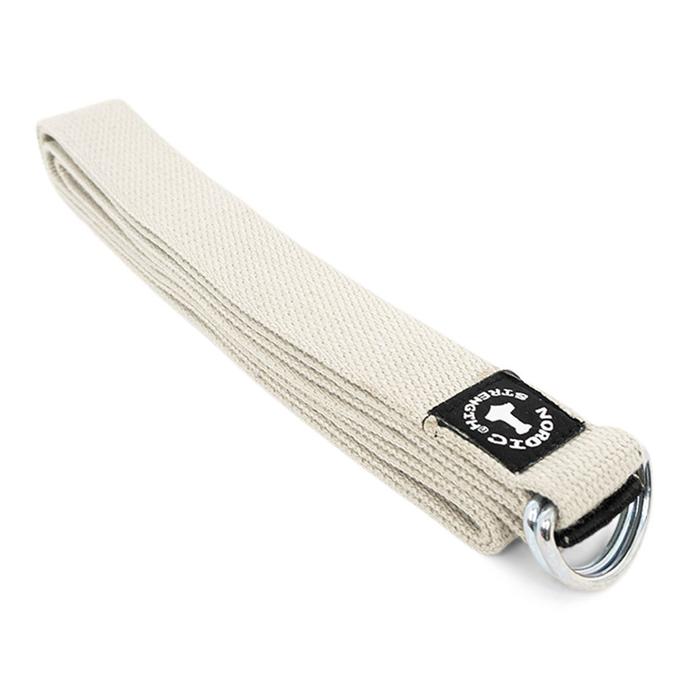 Yogagurt mit Metall-Schließe, beige