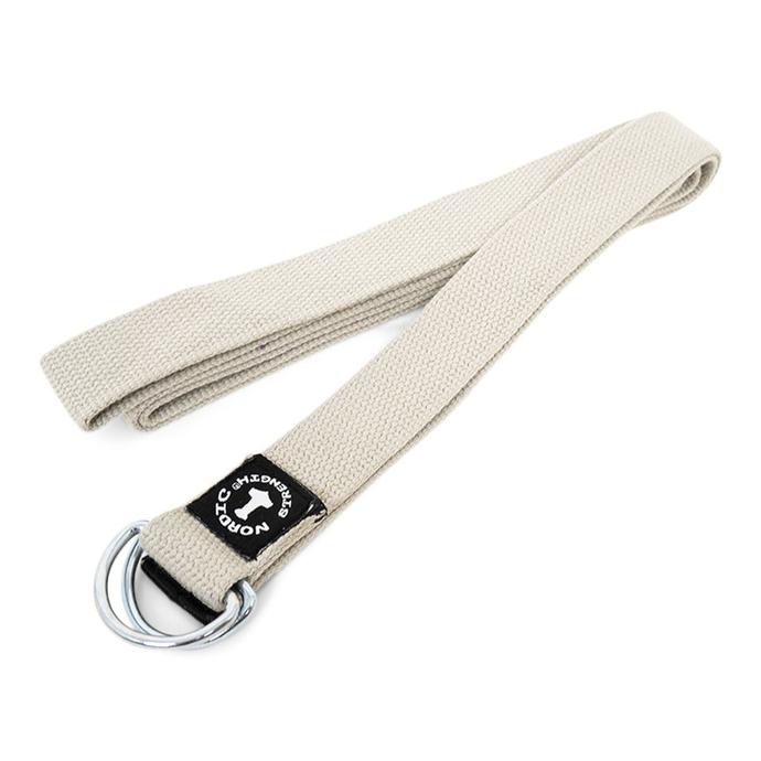 Yogagurt mit Metall-Schließe, beige