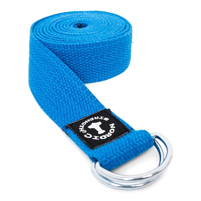 Yogagurt mit Metall-Schließe, blau