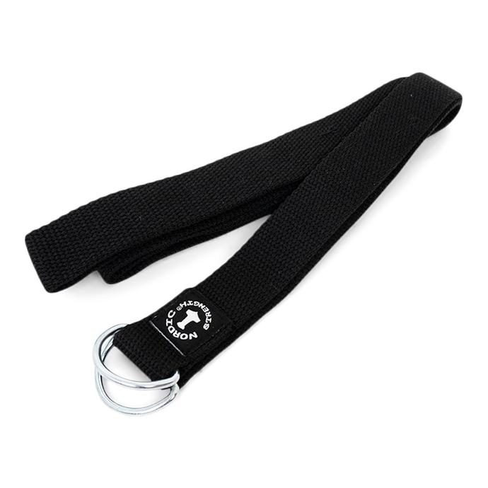 Yogagurt mit Metall-Schließe, schwarz