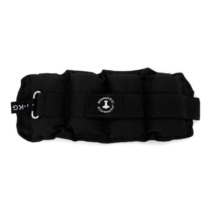 Gewichtsmanschette für Fuß- oder Handgelenk, 2 kg, schwarz (Paar)