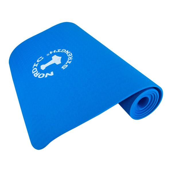 TPE Yogamatte, blau, 6mm - schadstofffrei und zu 100% recycelbar