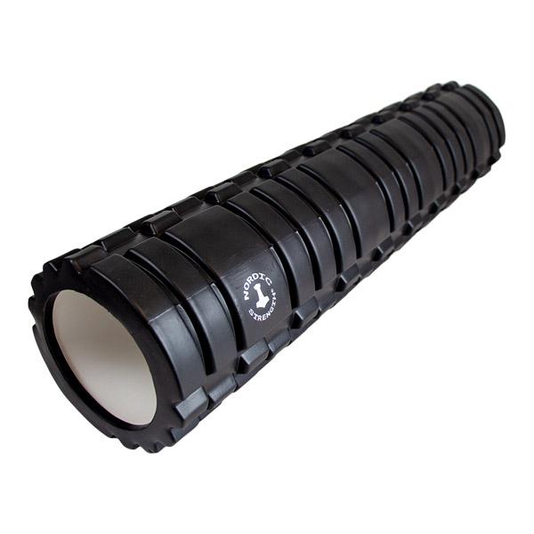 Faszienrolle, strukturiert, 60 cm – schwarz