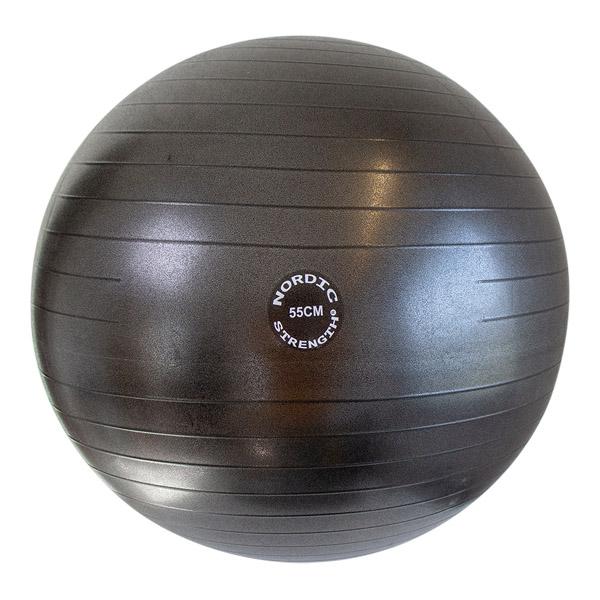 Hochwertiger Gymnastikball von Nordic Strength, 55 cm, schwarz