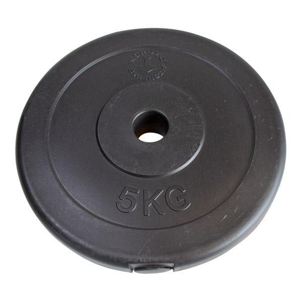 Hantelscheiben aus Kunststoff & Zement (2 x 5 kg)