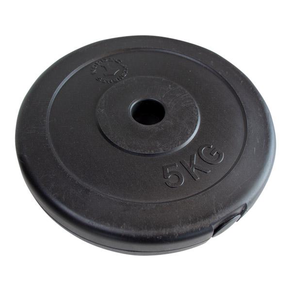 Hantelscheiben aus Kunststoff & Zement (2 x 5 kg)